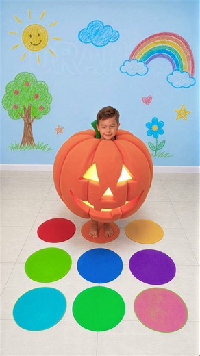 Jump + Color = Costume! 🎃 🥦 Fun Game for Kids