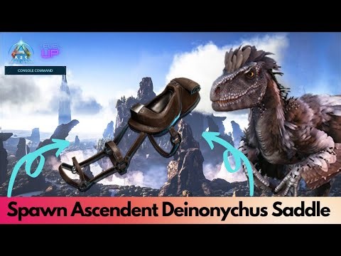 Ascendant and primitive Deinonychus Saddle Spawn Command | Ark Survival Ascended