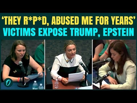 ‘Trump, Epstein R*P*D Girls…’: Epstein Victims Reveals Trump’s Secrets in CHILLING 1st Testimony