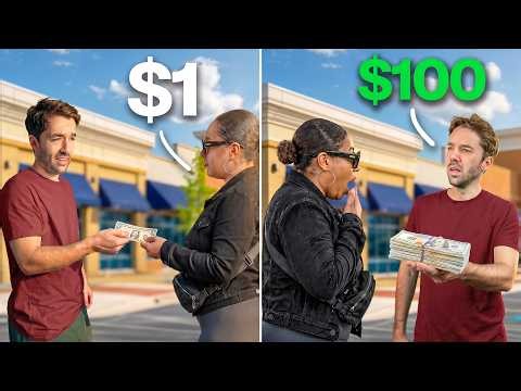 Giving $100 To Anyone Who Gives $1 (Twin Experiment)