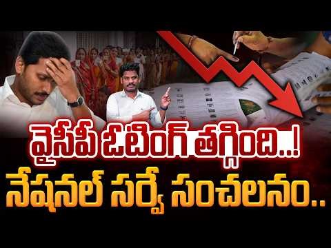 YCP voting has decreased?: వైసీపీ ఓటింగ్ తగ్గింది..! నేషనల్ సర్వే సంచలనం.. | AP 175
