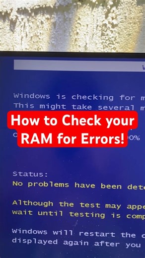 How to Check your RAM for Errors using Windows Memory Diagnostic Tool