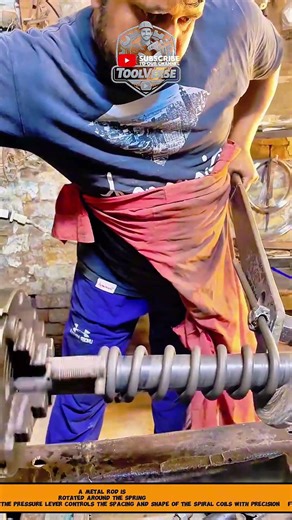 Metal Spiral Spring Forming Process Using Industrial Coil Spring Machine