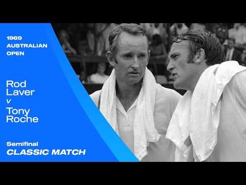 Rod Laver v Tony Roche AO Classic match | Australian Open 1969 Semifinal