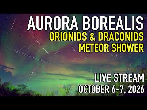 Aurora Borealis - Orionids & Draconids Meteor Shower - Batchawana Bay Oct 6-7, 2026