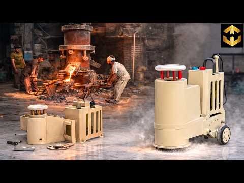 Amazing Recycling | Scrap Metal to Marble Floor Polishing Machine – Full Factory Manufacturing