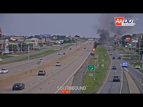 Arkansas: Car Fire (10 x speed)