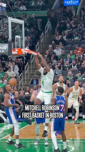 BIG COUNTRY HAS ARRIVED 😤 #nba #celtics #mitchellrobinson