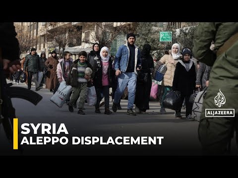 Civilians flee fighting in Aleppo: Violence between govt troops and Kurdish-led fighters