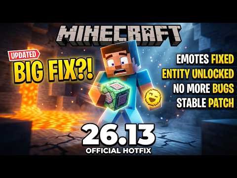 Minecraft 1.26.13 Update: Mojang Finally Fixed This Annoying Problem!