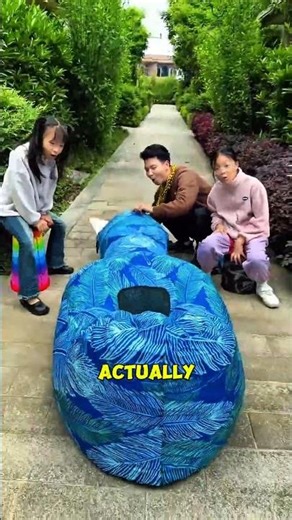 Kids Inflate Giant Bean Bag With Dad Inside… Ending Went Totally Wrong 😂