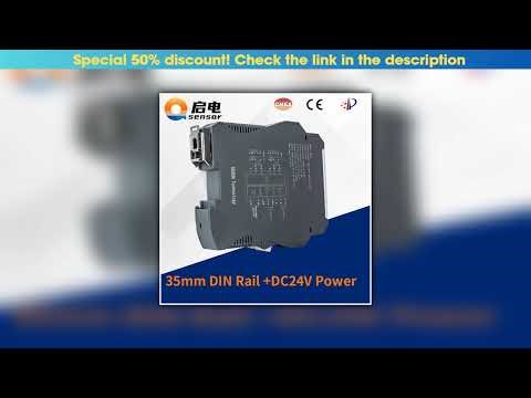Deal Din Rail Thermocouple Temperature signal Isolation RTD Converter Transmitter PT100 In 4-20 mA•