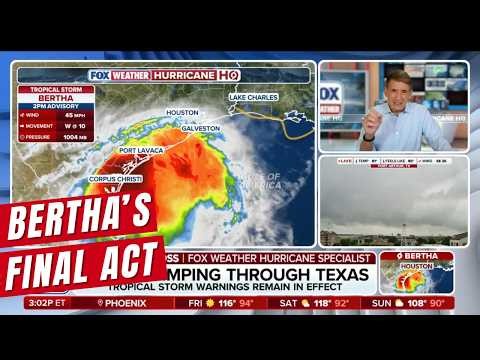 Bryan Norcross: The End Is Near For Tropical Storm Bertha As It Moves Through Texas