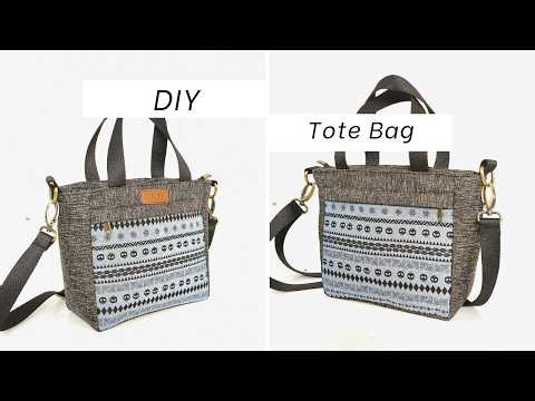How To Make a Tote Bag With Pockets | DIY Tote Bag With Pockets