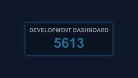 Digital Development Dashboard Showing Growing Numbers and Data Stock Footage - Video of display, interface: 465912038