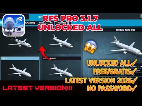 RFS Pro Mod Apk latest version 2026 | Unlock All Planes & skin Vip full game unlocked + paid version