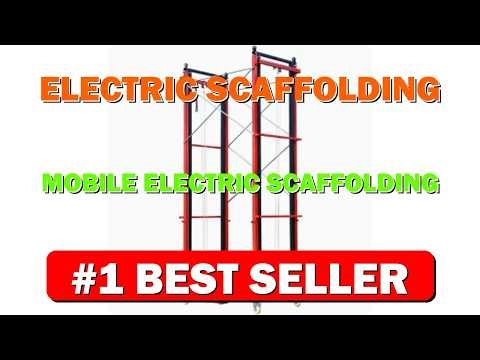 Electric Scaffolding Mobile Electric Scaffolding Elevator with Locking Caster Wheels, M - B0D1MH6BNR