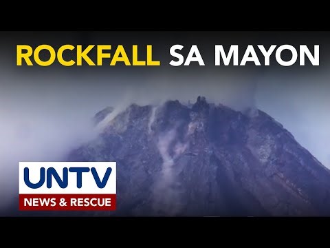 Rockfall sa Mayon Volcano, namonitor ng PHIVOLCS kahapon