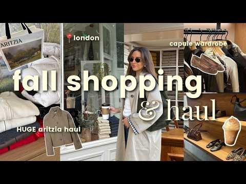 FALL SHOPPING VLOG + HAUL 🍁🧥 huge aritzia haul, fall capsule wardrobe, 2026 fall fashion trends!