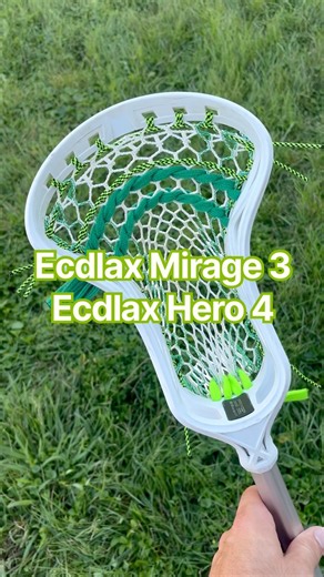 @ECD Mirage 3 strung with Ecdlax Hero 4 mesh #lacrosse
