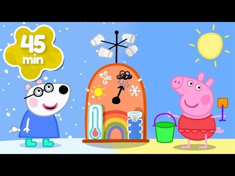 Controlling the WEATHER 🌦️ HOT VS COLD 🔥 Peppa Pig Full Episodes | 45 Minutes Mini Movie