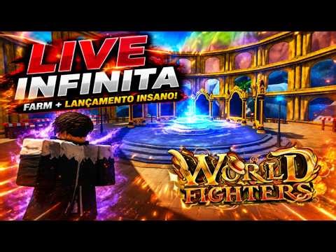 ANIME WORLD FIGHTERS LANÇAMENTO ~ FARM SIMULATOR ROBLOX 🔴 (LIVE INFINITA) 📢 #roblox #ugphone