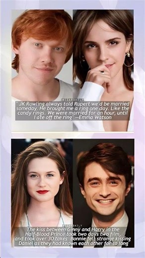 Harry Potter Cast Secrets You Didn’t Know 😱💍 | #shorts #funny #memes #shortsfeed