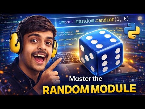 "Python Random Module Explained | Random Numbers, Choices & Tricks (Beginner Friendly)" #python