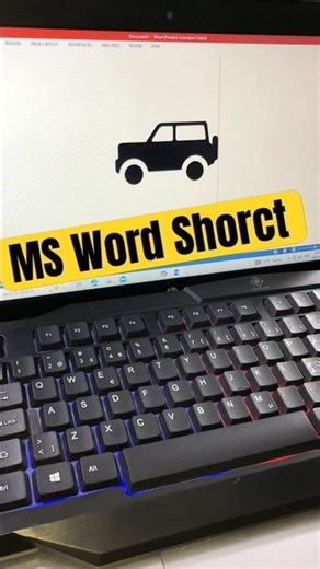 MS Word Shortcut key for Jeep Car Symbol | My Computer Shorts