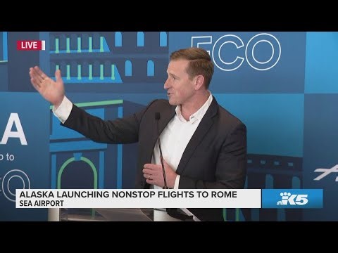 Alaska Airlines unveils direct flight to Rome