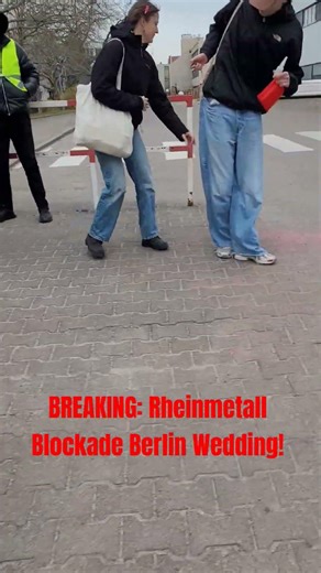 BREAKING: Rheinmetall Blockade Berlin Wedding! #protest #polizei #politik #berlin #israel