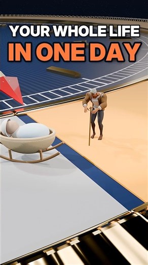 What If Your Whole Life Happened in One Day #shorts #life #science #time