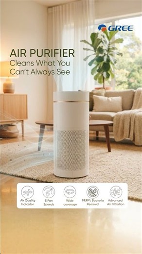 Gree Air Purifier Catches What You Can’t See #shorts