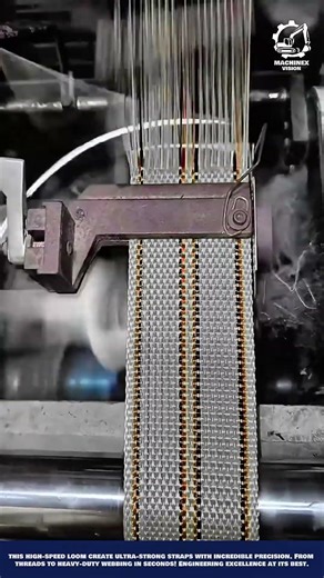 WOVEN BAG STRAP Machine Automated Textile Loom for Safety Harness and Belt Manufacturing