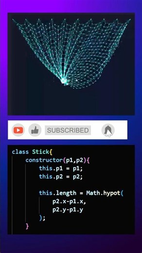 This Cloth Simulation Feels REAL 😳 | JavaScript Physics #coding #htmlcssjavascript #python #icc
