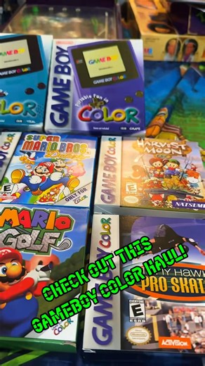 GAMEBOY COLOR HAUL! NEVER SAW BOXES THIS MINTY!!! #90stoys #gameboy #nintendo #90stoys