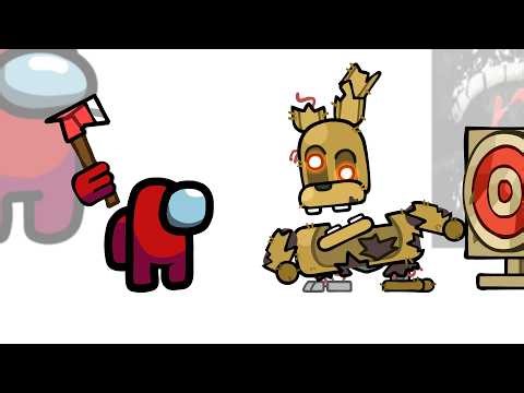 Mini Crewmate Kills Bite By Night Characters | Among Us