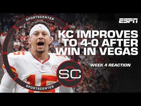 NFL Week 4 Reaction 🏈 Pats hand Bills their first loss, Chiefs remain unbeaten | Sports Center