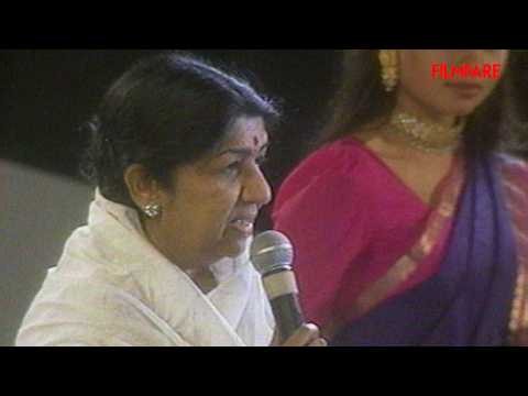 Lata Mangeshkar's Heartfelt Speech At The 39th Filmfare Awards | Birth Anniversary | Throwback
