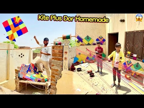Burhan & Zayan Built a Kite + String Factory at Home😱 So Many Kites Everywhere😍