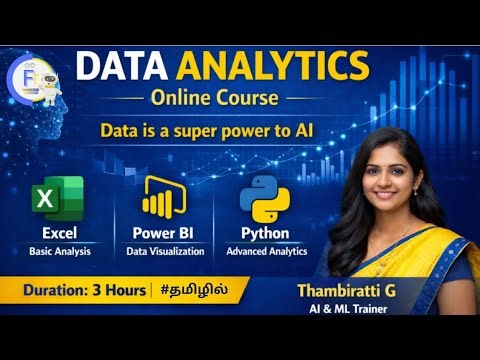 Data Analytics Full Course in Tamil | Excel, Power BI & Python | Beginner to Advanced | Future Tech