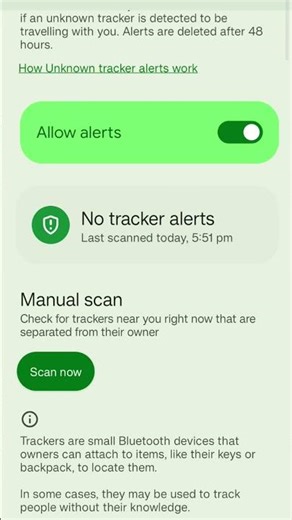 Unknown Tracker Alert | Unknown Tracker Alert Android | Android