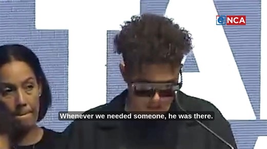 [LIVE NOW 🔴] Slain media personality, DJ Warras' children honour and pay tribute to their father at his memorial service. Tune in to #eNCA, channel #DStv403. | eNCAnews