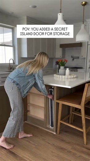 POV: You designed a kitchen you actually love… and added a hidden island door to store your long