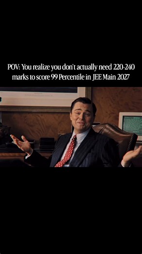😱99%ile is actually EASY in JEE Mains 2027 | Marks vs Percentile #jee #motivation