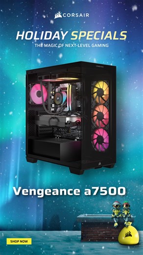 📢 Last Chance to Save Big on Gaming PCs! 🎁 $800 off CORSAIR ONE i600 in Wood Dark 🎁 $800 off VENGEANCE i7600 AIR [US ONLY] Check out these deals and more on our webstore: https://cor.sr/CORSAIR-Holiday-Specials-2025 | CORSAIR
