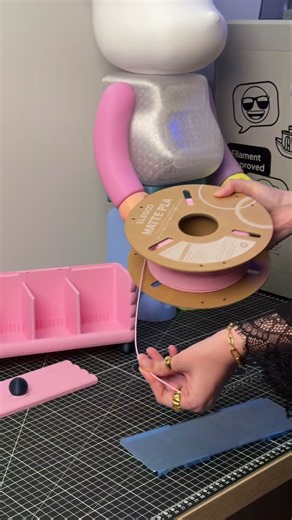 Adding a little extra pink to the workspace 🌸#3dprinting #elegoo #centauricarbon2 #3ddesign