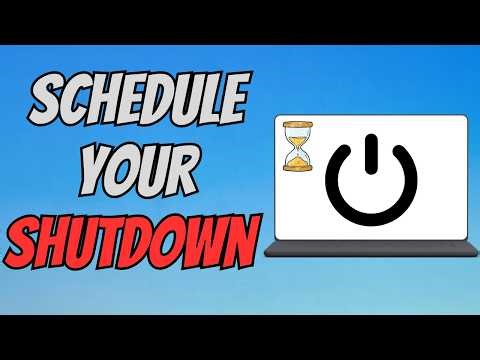 How To Auto Shut Down PC | Schedule PC Shutdown Automatically