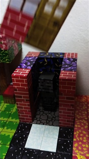 Wither Skeleton | He's TRAPPED In The Nether Portal Room! Can't Escape! 😱 #minecraft #steve #shorts