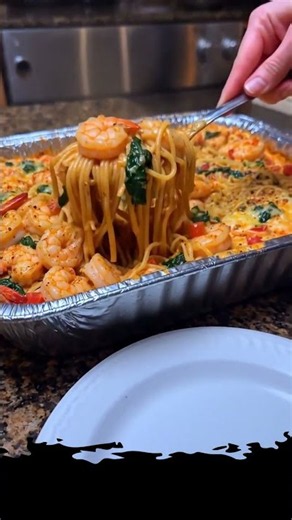 Creamy Cajun Shrimp Pasta Bake